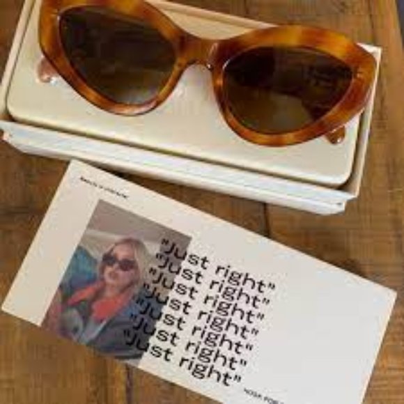 CHIMI  "JUST RIGHT"  TORTOISE SHELL CATEYE SUNGLASSES - Picture 7 of 8